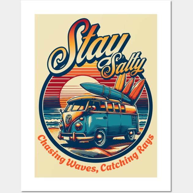 Stay Salty Wall Art by Dauberman Graphic Design